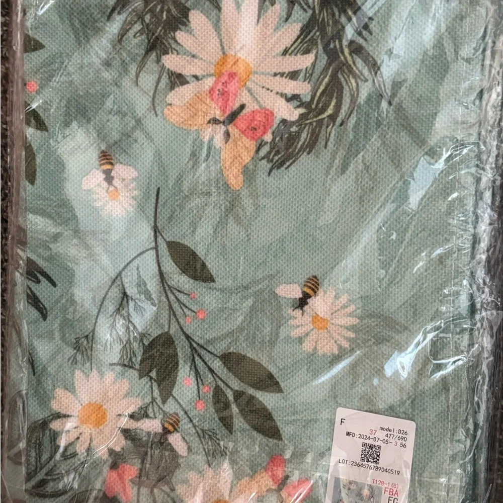 Floral Print Teal Green 8 count placemats